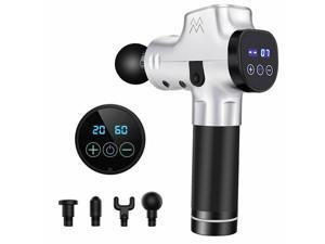 Massage Gun 20 Speeds LED Percussion Muscle Body Therapy Touch Screen Massager Massage Gun 20 Speeds LED Percussion Muscle Body Therapy Touch Screen Massager