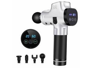 20 Speeds Massage Gun LED Percussion Muscle Body Therapy Touch Screen Massager