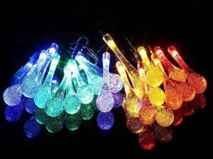 30 LED Solar Power Water Drop String Light Outdoor Garden Po Yard Landscape Party Decoration Lamp 30 LED Solar Power Water Drop String Light Outdoor Garden Po Yard Landscape Party Decoration Lamp