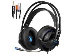 Gaming Headset Surround Sound Stereo With Mic 3.5MM Jack Multi-Platform Over-ear Headphones For New Xbox One/PC/PS4/Smartphones(SA935)