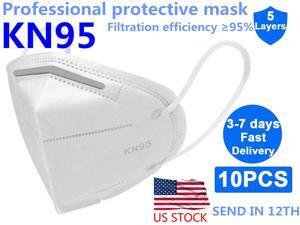 US STOCK KN95 Mask, 5-layer Non-Disposable N95 Face Mask Anti Covid-19 Virus, Oral And Nasal Hygiene, Breathable, Dustproof, Nonwoven Fabrics, Work Mask(10 pcs) US STOCK KN95 Mask, 5-layer Non-Disposable N95 Face Mask Anti Covid-19 Virus, Oral And Nasal Hygiene, Breathable, Dustproof, Nonwoven Fabrics, Work Mask(10 pcs)