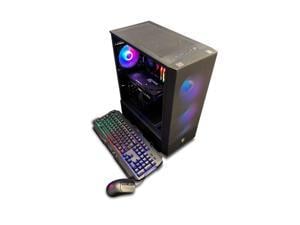 NSX GAMING PC Desktop AMD Ryzen 5 5500 3.6 GHz, NVIDIA RTX 3050 Ventus 2X Oc, 480 GB NVME SSD, 16GB ( 2*8GB ) DDR4 RGB RAM 3600, 650W Bronze PSU, W11 Built in USA
