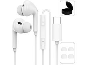 USB Type C Earphones  Portable Carrying Case APETOO HiFi Stereo in Ear Earbuds with Microphone Bass Headphones Compatible with Samsung S21 S20 Note 20 Ultra S20 FE Pixel 5 4 3 XL OnePlus 8T 7T Pro