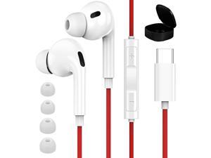 USB C Headphones for Galaxy S21 S20 Ultra, APETOO Type C Earphones Wired in Ear Headphones with Mic Stereo Earbuds for Samsung S20 FE S20 S21 Plus Note 20 Ultra Note 10+ Pixel 5 4 3 2 XL Huawei P30