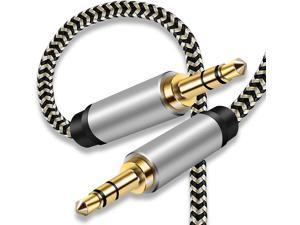 3.5mm Aux Cable 10 Ft Hanprmee 3.5mm Male to Male Auxiliary Audio Stereo Cord Compatible with Car Headphones iPods Tablets Laptops Android Smart Phones& More