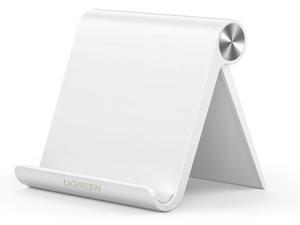 UGREEN Phone Stand Multi-Angle Cell Phone Desk Stand Holder Tablet Stand Compatible for iPhone 12 Pro 11 Pro XS Max, XR, X, 8 7 Plus, Samsung Note 10 S10 S9 S8 S7 Plus, LG, Mi A2 8 Lite (Small, White)