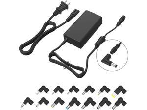 Portable Universal Laptop Charger 70W Multi Tips Silm Notebook AC Adapter Compatible with Dell HP Asus Lenovo Acer Toshiba Sony Samsung Fujitsu Gateway IBM 15-20V Notebook Easy to Carry Power Supply (
