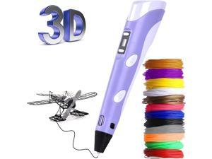 LUTER 3D Pen Printer Filament 1.75mm PLA 3D Printing Pen Filament for 3D  Pen/3D Printer (12 Assorted Colors, 3m Each)