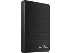 UnionSine 500GB Ultra Slim Portable External Hard Drive USB3.0 HDD Storage Compatible for PC, Desktop, Laptop, Xbox One, Xbox one, PS4(Black)