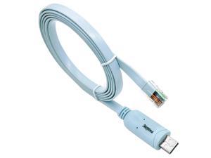 Moyina USB Console Cable USB to RJ45 Cable Essential Accesory of RoutersSwitches for Laptops in Windows Mac Linux Blue 1