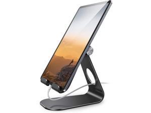 Tablet Stand, Lamicall Adjustable ipad Stand : Desktop Stand Holder Dock Base Mount for iPad Pro Air mini 2 3 4 9.7 10.5 12.9 , Kindle, Nexus, Huawei, Xiaomi, iPhone Xs Max 12 11 Pro, Galaxy Tab and O