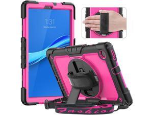 Timecity Case for Lenovo Tab M10 Plus (2nd Gen) 10.3 Inch 2020, Heavy Duty Shockproof Tablet Cover with Screen Protector, 360° Rotating Stand, Hand Strap for Lenovo Tab M10 Plus Case, Rose Timecity Case for Lenovo Tab M10 Plus (2nd Gen) 10.3 Inch 2020, Heavy Duty Shockproof Tablet Cover with Screen Protector, 360° Rotating Stand, Hand Strap for Lenovo Tab M10 Plus Case, Rose