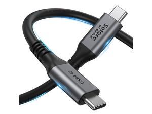 Thunderbolt 3 Cable 6Ft /40Gbps/5K/100W SELORE Thunderbolt 3 USB4 Cable 20V/5A Supports Single 5K 60hz Monitor Compatible with External SSD eGpu USB-C Docking Station MacBook Thunderbolt 3 Cable 6Ft /40Gbps/5K/100W SELORE Thunderbolt 3 USB4 Cable 20V/5A Supports Single 5K 60hz Monitor Compatible with External SSD eGpu USB-C Docking Station MacBook