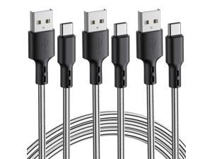 USB Type C Cable, 3 Pack 10FT PVC Silicone Braided Charging Cord USB C Fast Charging Cable Compatible with Samsung Galaxy S10 S9 Note 9 8 S8 Plus,LG V30 V20 G6,Google Pixel,Huawei P30 P20