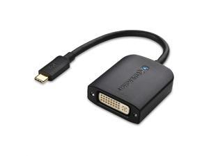 Cable Matters USB C to DVI Adapter (USB-C to DVI Adapter) in Black - Thunderbolt 4 / USB4 / Thunderbolt 3 Port Compatible with MacBook Pro, Dell XPS 13, 15, HP Spectre x360, Surface Pro and More