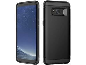 JETech Case Compatible with Samsung Galaxy S8, Dual Layer Protective Cover with Shock-Absorption, Black