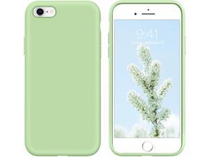 iPhone 6 Case,iPhone 6S Case, Liquid Silicone Soft Gel Rubber Slim Cover with Microfiber Cloth Lining Cushion Shockproof Full Body Protective Phone Case for iPhone 6/6S, Matcha Green