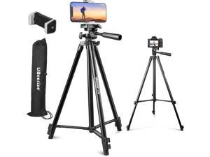 Good Product Outlet 50 Phone Tripod Stand, Aluminum Lightweight Tripod for Camera and Phone, Cell Phone Tripod with Phone Holder and Carry Bag, Compatible with iPhone & Android