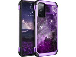 Galaxy S20 FE Case,Phone Case Samsung S20 FE 5G,Slim Fit Glow in The Dark Hybrid Hard PC Soft TPU Bumper Shockproof Protective Girl Women Boy Men Cover for S20 FE 6.5 2020,Nebula/Space Design