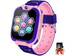 PTHTECHUS Kids Smart Watch for Boys Girls - Touch Screen Smartwatch with Phone Call Digital Camera MP3 Player SOS Clock Games Holiday Birthday Gifts for 3-12 Ys (X6-Pink)