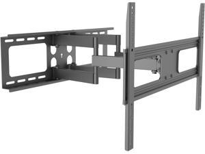 PrimeCables Swivel TV Wall Mount for 37-70 inch LCD LED Curved and Flat Panel TVs up to VESA 600x400 and 110 Lbs, Dual Articulating Arm fits 16"18"24" Wall Wood Studs