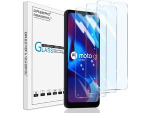 3 Pack Orzero Compatible for Motorola Moto G Pure Tempered Glass Screen Protector 25D Arc Edges 9H High Definition AntiScratch BubbleFree Lifetime Replacement