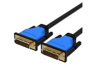 BlueRigger DVI to DVI Monitor Cable (15FT/ 5M, 24+1 Dual Link, Digital Video Cable, Male to Male) - for Gaming, DVD, Laptops, HDTV and Projector
