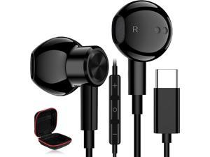 USB C Headphones for Google Pixel 6 6A 7 7A Type C Earphone Magnetic Earbuds HiFi Stereo Deep Bass USBHeadphone with Microphone for Samsung Galaxy S23 Ultra S22 Plus S21 FE S20 Oneplus 11 iPad Pro