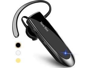 Bluetooth Headset New Bee 24Hrs V5.0 Bluetooth Earpiece Wireless Handsfree Driving Headset with Noise Canceling Mic Headset Case for iPhone Samsung Android Mobile Cell Phone Tablets Office Truck Dri
