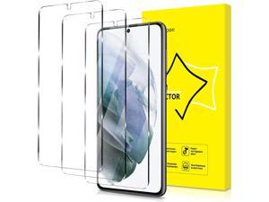 3 PACK Screen Protector for Samsung Galaxy S21 5G Tempered Glass [Easy Installation] [Round Edge] [Scratch Resistant] [9H Hardness] [Bubble Free] Protective Film