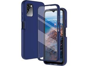 Samsung A03S Case, Samsung Galaxy A03s Case, Full Body Rugged Case with Built-in Screen Protector Heavy Duty Shockproof Protection Bumper Case Protective Cover for Samsung Galaxy A03S Blue