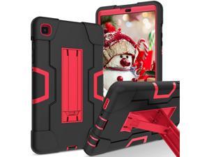 Samsung Galaxy Tab A7 Lite Case 8.7 , (SM-T225/T220) Kickstand Case Slim Shockproof Heavy Duty Protective Cover for Samsung Galaxy Tab A7 Lite - 8.7 Inch 2021 Tablet - Black+Red