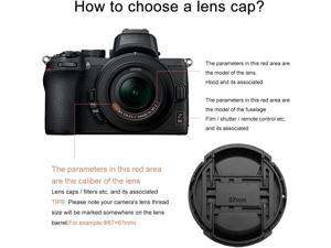GAOAG 2 Pack 37mm Center Pinch Lens Cap for Olympus Panasonic Canon Nikon and Other Brand of Lenses with 37mm Filter Thread,Replaces Olympus LC-37B Front Lens Cap