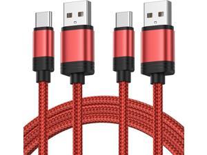 USB C Charge Cable, 2 Pack 6.6FT 2M Type C Phone Charger Cord, Fast Charging & Data Sync for Samsung Galaxy S10, S9, S8, Note 8, Note 9, LG V20 G5 G6, HTC 10, Pixel 2, 2XL, Oneplus 6, Huawei P20, Mo