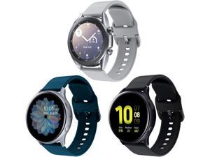 Aresh Bands Compatible with Samsung Galaxy Watch 4 Classic Band 42mm 46mm / 4 40mm 44mm /Garmin Vivomove Sport /Garmin Venu 2 Plus 43mm for Men Women Silicone 20mm Strap Replacement of Samsung Watch