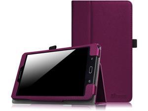 Folio Case for Samsung Galaxy Tab E 8.0 - Premium PU Leather Slim Fit Smart Stand Cover for Galaxy Tab E 32GB SM-T378/Tab E 8.0-Inch SM-T375/SM-T377 Tablet (Purple)