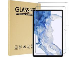 2 Pack ProCase Screen Protectors for 12.4 Inch Galaxy Tab S8 Plus 2022 (SM-X800/X806) / Galaxy Tab S7 FE 2021 (SM-T730/T736) / Galaxy Tab S7 Plus 2020 (SM-T970/T975/T976/T978), Tempered Glass Screen