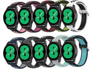 Replacement Compatible for Samsung Active 2 Watch Band 40mm/44mm/Galaxy Watch 3 41mm Band,Silicone 20mm Watch Bands Breathable Sport Wristband for Galaxy Watch 42mm Bands/Gear S2/Gear Sport S4,12PCS