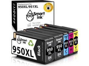 Smart Ink Compatible Ink Cartridge Replacement for HP 950 951 XL 950XL 951XL 2BKCMY High Yield 5 Pack for Officejet 8100 8600 8610 8620 8630 8640 8660 8615 8625 251DW 276DW Printers