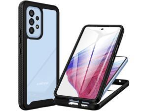 Samsung A53 5G Case, 360 Full Body Shockproof Cover with Built-in Screen Protecto Clear Bumper Protective Cases Military Grade Protection Phone Case for Samsung Galaxy A53 5G - Black