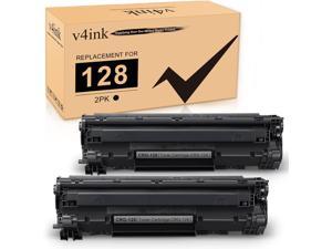 V4INK 2 Pack Compatible Toner Cartridge Replacement for Canon 128 CRG128 for use in Canon ImageCLASS D530 D550 D520 MF4890DW MF4880DW MF4770N MF4450 MF4570DN MF4410 MF4420n MF4412 Faxphone L100 L190