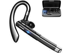 Bluetooth Headset V51 Bluetooth Earpiece for Cell Phones with Mic Noise Cancelling Waterproof HandsFree Earphones Wireless Headphone for BusinessOfficeDriving Compatible with AndroidiPhone