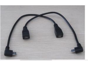 1 pair 10" (Left + right) right angle micro usb extension cable male to female m/f,Cable 1 pair 10" (Left + right) right angle micro usb extension cable male to female m/f,Cable
