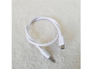 Mini USB to 3.5mm Aux Stereo Audio Data Extension Cable Mini B Male to 3.5mm Aux Male Wire White,White,50cm Mini USB to 3.5mm Aux Stereo Audio Data Extension Cable Mini B Male to 3.5mm Aux Male Wire White,White,50cm
