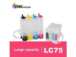 INKARENA LC-75 LC75 lc75 LC 75 Continuous Ink Supply System for Brother MFC J6710DW J5910DW J6510DW J435W J835DW J280W Printer