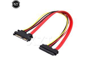 Parts & Accessories 1pc RC SATA Extender Cable Male to Female SATA Data Power Combo Extension Cables Metal Red CN