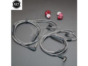 Audio Cable for Shure SE215 SE425 SE535 SE846 UE900 Port Replacement Cable Cord Earphone line Cables with Mic for iphone Samsung Audio Cable for Shure SE215 SE425 SE535 SE846 UE900 Port Replacement Cable Cord Earphone line Cables with Mic for iphone Samsung