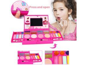 Kids Washable Makeup Kit, Fold Out Makeup Palette with Mirror, Make Up Toy Cosmetic Kit Gifts for Girls - Safety Tested- Non Toxic Kids Washable Makeup Kit, Fold Out Makeup Palette with Mirror, Make Up Toy Cosmetic Kit Gifts for Girls - Safety Tested- Non Toxic