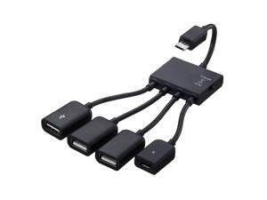 4 in 1 Micro USB HUB Adapter with Power, Charging OTG Host Cable Cord Adaptor Connector for Samsung Galaxy HTC Android Smart Phone Tablet Supports OTG Function 4 in 1 Micro USB HUB Adapter with Power, Charging OTG Host Cable Cord Adaptor Connector for Samsung Galaxy HTC Android Smart Phone Tablet Supports OTG Function