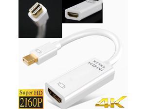 Cable Matters 4K Mini DisplayPort to HDMI 4K Adapter (Mini DP to HDMI Adapter) in White - Thunderbolt and Thunderbolt 2 Port Compatible Cable Matters 4K Mini DisplayPort to HDMI 4K Adapter (Mini DP to HDMI Adapter) in White - Thunderbolt and Thunderbolt 2 Port Compatible